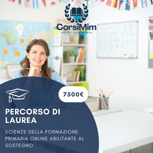 SCIENZE DELLA FORMAZIONE PRIMARIA ONLINE ABILITANTE CON SOSTEGNO